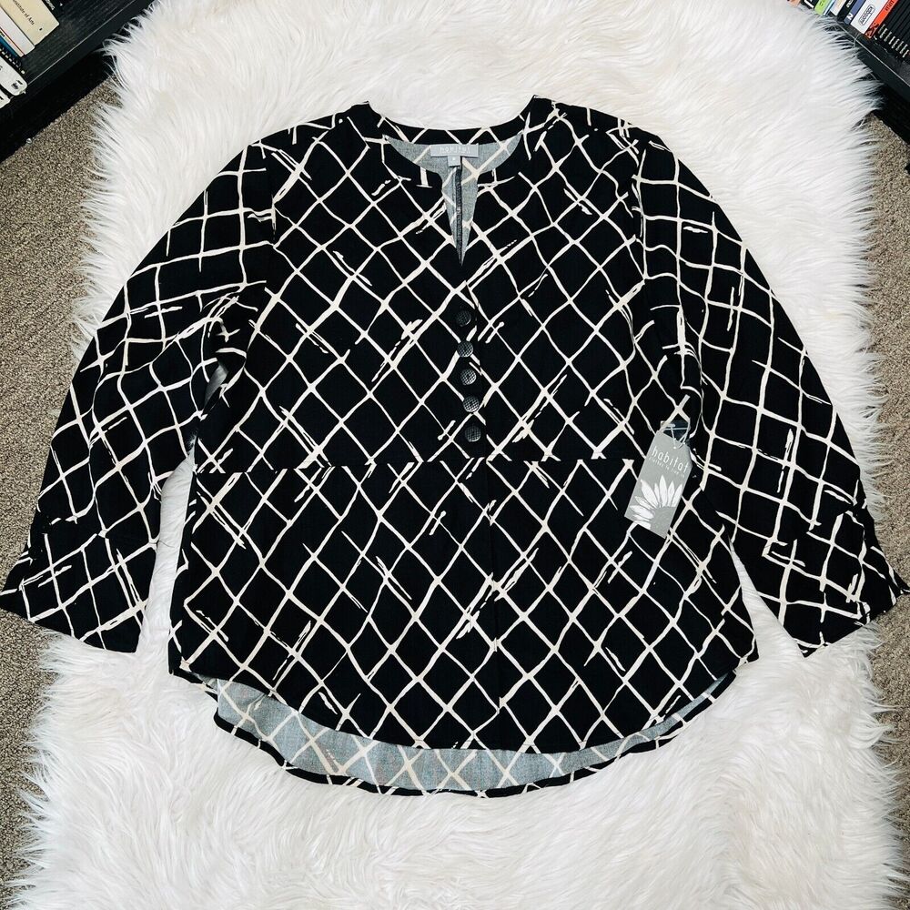 HABITAT LIV GEOMETRIC SHIRT SIZE MEDIUM STYLE: 37704